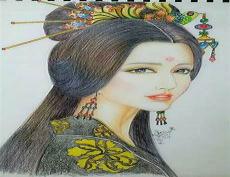 彩铅画动漫人物